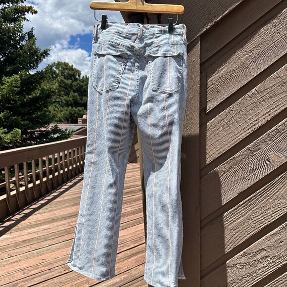 3x1 NYC Austin Crop Jean in Nillie Stripe High-Rise - Picture 5 of 12